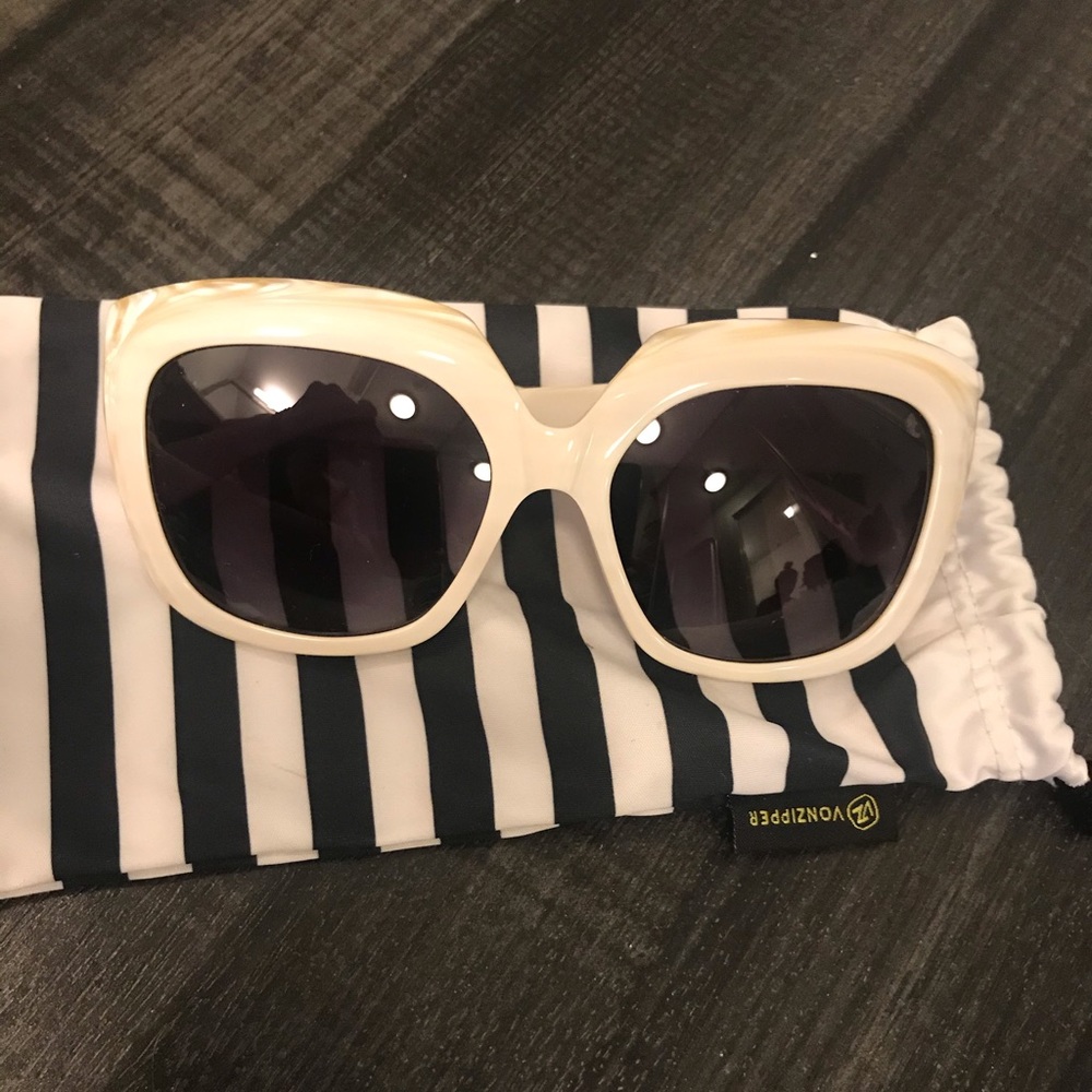 Vonzipper Poly Sunglasses Women's White Marble